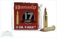 Hornady V-MAX 17 HMR Ammo     New!     83170 