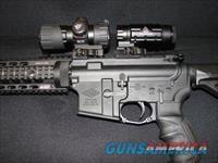 YHM CUSTOM 300 AAC BLACKOUT, YHM MULTI LOWER, YHM UPPER, 16" SOCOM PROFILE BARREL, UTG TACTICAL RED/GREEN DOT, UTG 3X MAGNIFIER W/ SWING BASE, UAG HOLOGRAPHIC MBUIS, 13" FREE FLOAT QUAD RAIL, MAGPUL HAND STOP GRIP & MORE