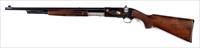 ENGRAVED AND GOLD INLAID REMINGTON MODEL 14 PUMP ACTION RIFLE WITH CHECKERED