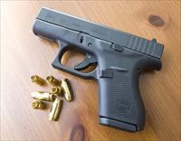 GLOCK 42 Semi Automatic Pistol .380 ACP 3.25" Barrel 6 Rounds Polymer Frame Black Finish