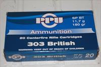 303 British 160 Rnds 180 gr Soft point .303 Brit.
