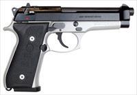 Beretta 92FS Two-Tone Black Slide/Inox F