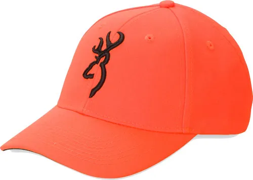 Browning BG CAP SAFETY ORANGE WITH 3-D BUCK MARK LOGO ADJUSTABLE