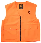 Browning BG SAFETY VEST BUCK MARK LOGO BLAZE ORANGE LARGE