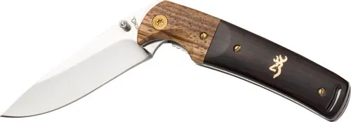 Browning BG KNIFE BUCKMARK FOLDING HUNTER 3" BLADE HARDWOOD