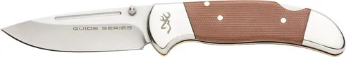 Browning BG KNIFE GUIDE SERIES FOLDER 3.38" BLADE MICARTA HNDLE BOX