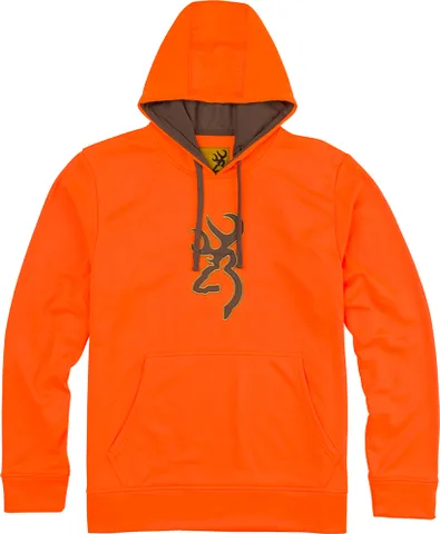 Browning BROWNING TECH HOODIE LS BLAZE ORANGE LARGE*