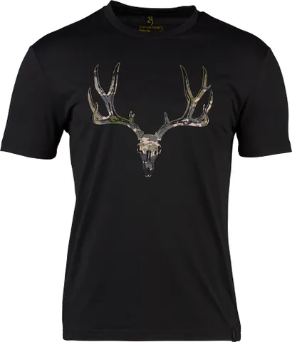 Browning BROWNING SS PERF CAMP SHIRT MULE DEER LOGO BLACK LARGE*