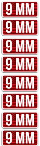 MTM MTM AMMO CALIBER LABELS 9MM 8-PACK