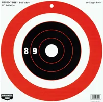 Birchwood Casey B/C TARGET RIGID PAPER 12" BULL'S-EYE DH 10 TARGETS