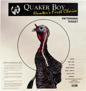 Quaker boy QUAKER BOY PAPER TARGET TURKEY 20" X 20" 100-PACK