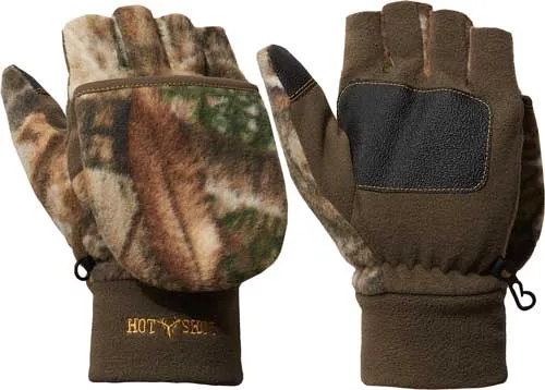 Hot Shot Archery HOT SHOT ESSENTIALS MITTEN POP TOP B-EYE FLEECE 40GR RTEDG LG