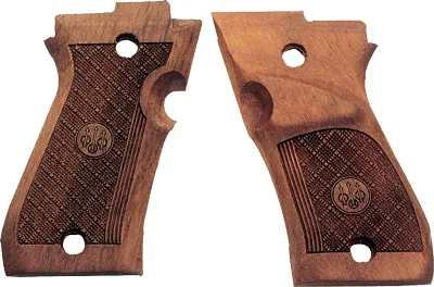 Beretta BERETTA 87 TARGET GRIPS WOOD RIGHT HANDED WALNUT CHECKERED