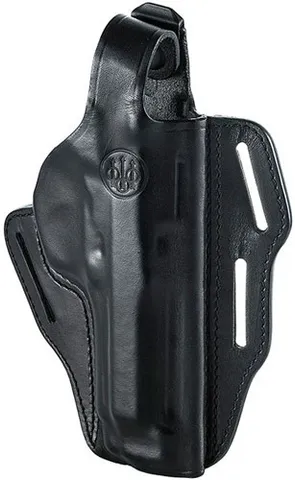 Beretta BERETTA HOLSTER 92FS/M9A1 BELT SLIDE RH LEATHER BLACK