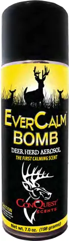 Conquest Scents CONQUEST SCENTS DEER LURE EVER CALM BOMB AEROSOL 7FL OZ