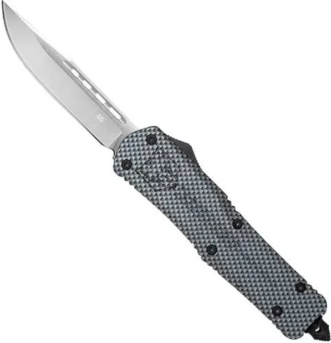 CobraTec Knives COBRATEC SMALL FS3 OTF CARBON FIBER 3" D2 DROP POINT