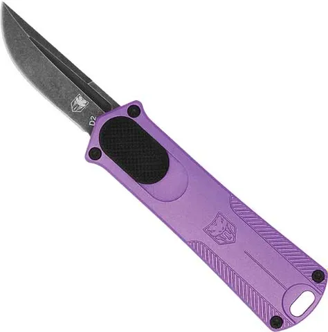 CobraTec Knives COBRATEC CALIFORNIA 952 OTF PURPLE 1.75" D2 STEEL DRP PNT