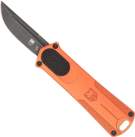 CobraTec Knives COBRATEC CALIFORNIA 952 OTF ORANGE 1.75" D2 STEEL DRP PNT