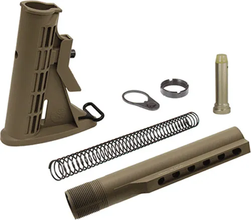 UTG UTG STOCK ASSEMBLY AR-15 FDE 6 POSITION MIL-SPEC