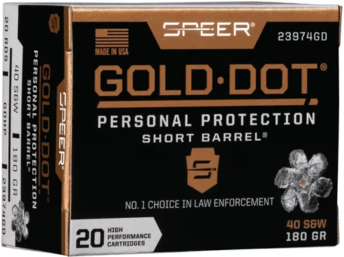 Speer Ammo SPR GOLD DOT 40 180GR GDHPSB