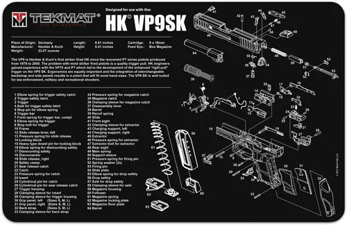 TekMat TEKMAT PISTOL MAT H&K VP9SK