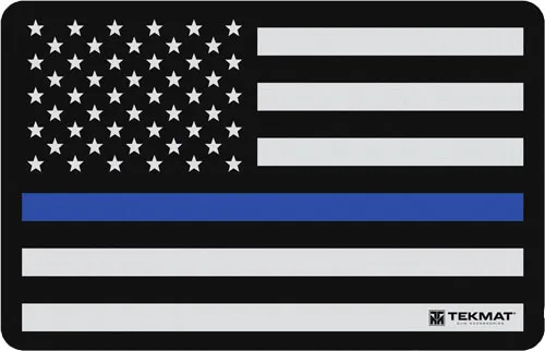 TekMat TEKMAT ARMORERS BENCH MAT 11"X17" POLICE SUPPORT FLAG