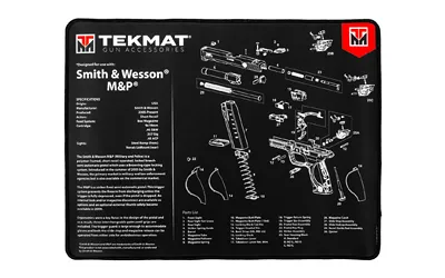 TekMat TEKMAT ARMORERS BENCH MAT ULTRA 15"X20" S&W MP BLACK