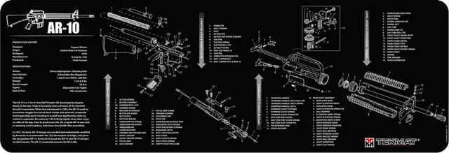 TekMat TEKMAT RIFLE MAT AR10 BLK