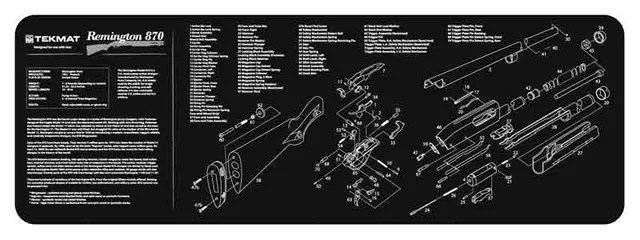 TekMat TEKMAT ARMORERS BENCH MAT 12"X36" REMINGTON 870