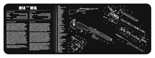 TekMat TEKMAT ARMORERS BENCH MAT 12"X36" M14/M1A