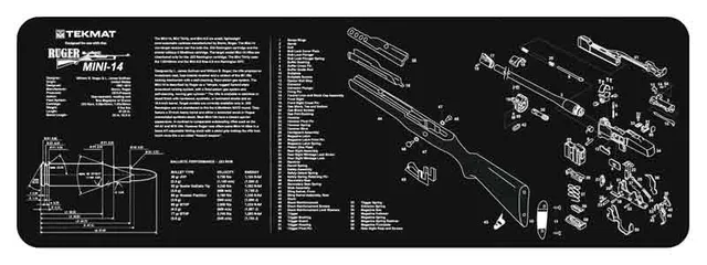 TekMat TEKMAT ARMORERS BENCH MAT 12"X36" RUGER MINI-14