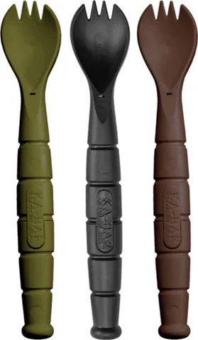 Ka-Bar KA-BAR MIL-SPEC SPORK/KNIFE 3 PACK OD GREEN/BLACK/BROWN