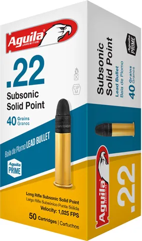 Aguila AGUILA AMMO .22LR CASE LOT SUBSONIC 40GR. LD RN 1000RD CS