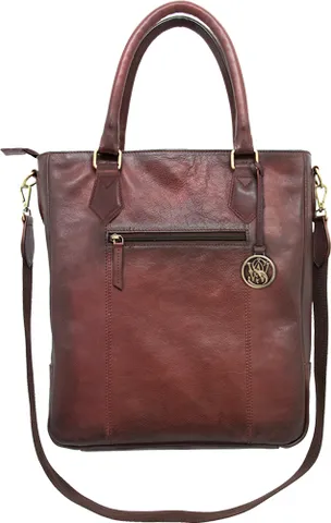 cameleon CAMELEON S&W FLAT TOTE CC PURSE BURGUNDY