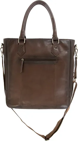 cameleon CAMELEON S&W FLAT TOTE CC PURSE DARK BROWN