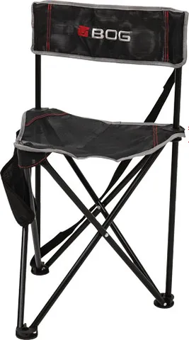 Bog-Pod BOG GROUND BLIND TRIPOD CHAIR BLACK/GREY W/CARRY STRAP