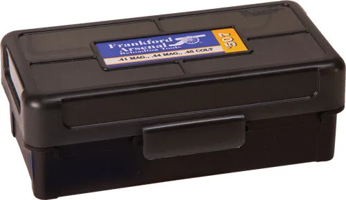 Frankford Arsenal F/A AMMO BOX .44MAG/.44SPC/.41 MAG 50 RNDS BLACK/SMK HINGE TP