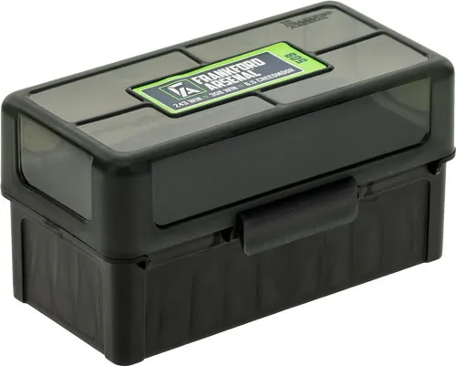 Frankford Arsenal F/A AMMO BOX .243/.22-250/.308 50 RNDS BLACK/SMOKE HINGE TOP