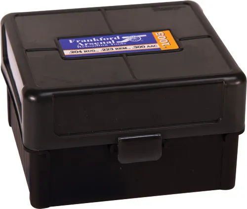 Frankford Arsenal F/A AMMO BOX .223 100 ROUNDS BLACK/SMOKE HINGE TOP