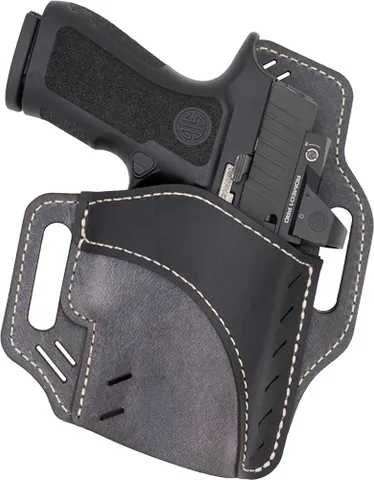 Versacarry VERSACARRY HORIZON HOLSTER OWB GREY BASE BLACK PATCH SIZE 4