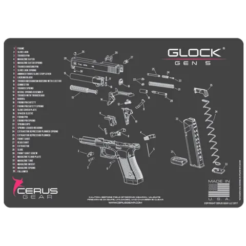 Cerus Gear GLOCK GEN 5 SCHEMATIC GRAY/PINK