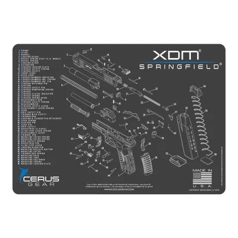 Cerus Gear SPRINGFIELD XDM SCHEMATIC CHAR GRAY