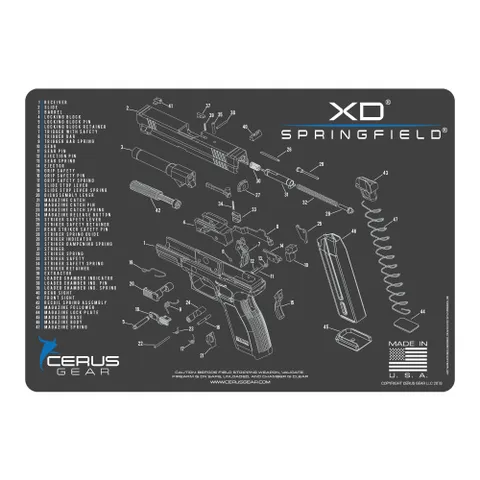 Cerus Gear SPRINGFIELD XD SCHEMATIC GREY