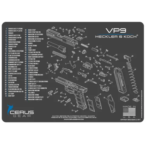 Cerus Gear HK VP9 SCHEMATIC GRAY/BLUE