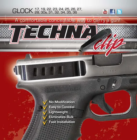 Techna Clip TECHNA CLIP HANDGUN RETENTION CLIP GLOCK 20,21,21SF,29,30,37