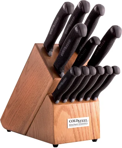 Cold Steel COLD STEEL KITCHEN CLASSICS SET W/ WOOD BLOCK 13 KNIVES