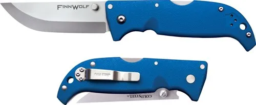 Cold Steel COLD STEEL FINN WOLF 3.5" BLUE CLIP FOLDER W/TRI-AD LOCK