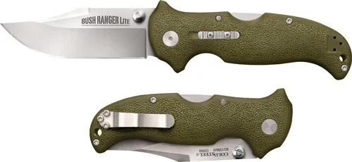 Cold Steel COLD STEEL BUSH RANGER LITE 3.5" PLAIN EDGE CLIP FOLDER