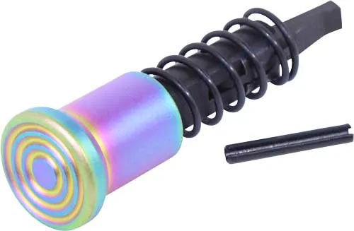 Guntec USA GUNTEC AR15 FORWARD ASSIST ASSEMBLY RAINBOW PVD COATED