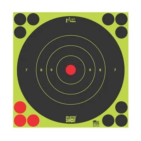 Pro-Shot 8IN GREEN BULLS EYE TARGET 30 QTY PK BG